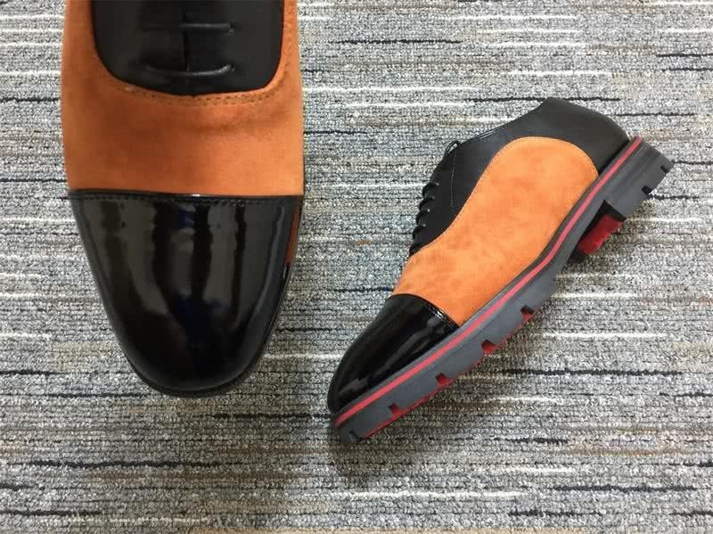 Christian Louboutin Loafers Suede Black Orange Men 9