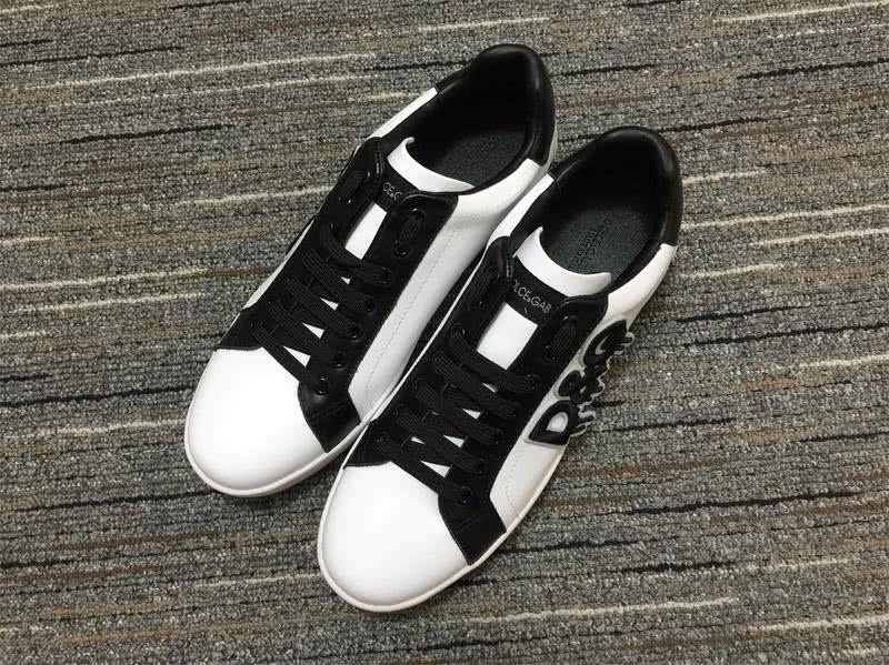 Dolce&Gabbana Portofino Sneakers White Black Men Women 1