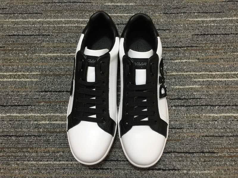 Dolce&Gabbana Portofino Sneakers White Black Men Women 2