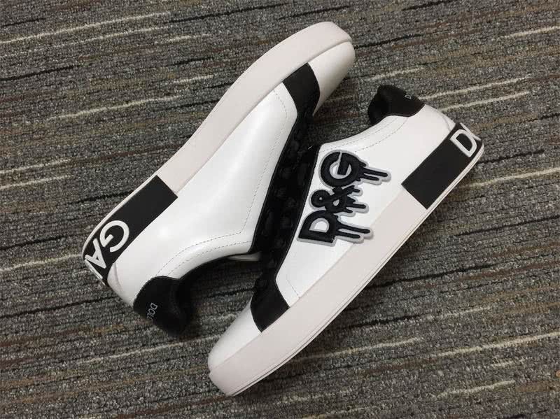 Dolce&Gabbana Portofino Sneakers White Black Men Women 4