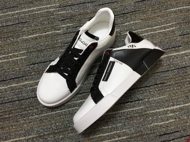 Dolce&Gabbana Portofino Sneakers White Black Men Women 3