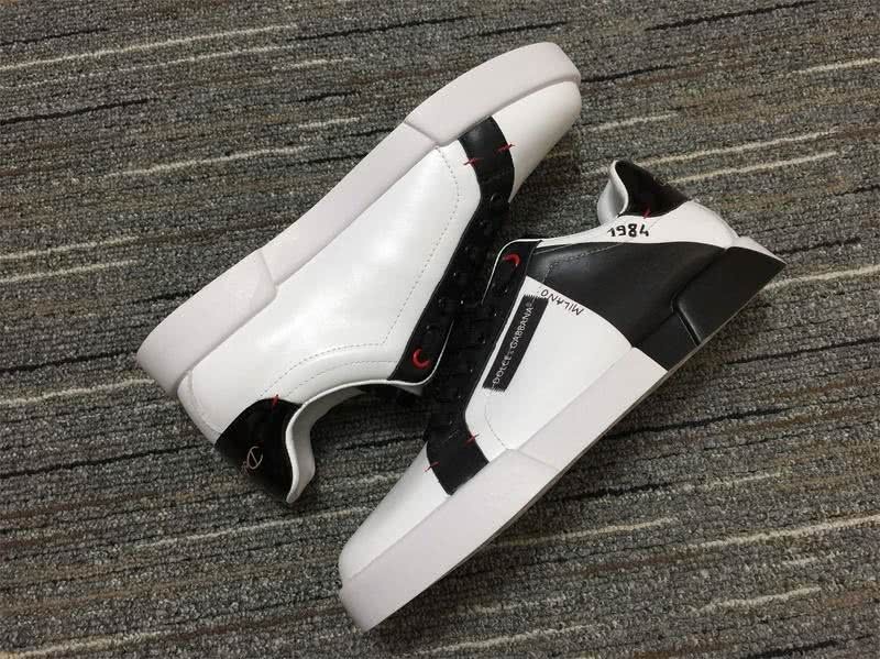 Dolce&Gabbana Portofino Sneakers White Black Men Women 4