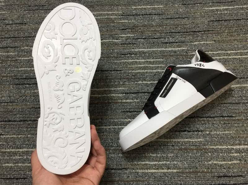 Dolce&Gabbana Portofino Sneakers White Black Men Women 6