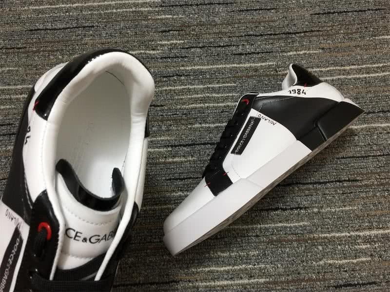 Dolce&Gabbana Portofino Sneakers White Black Men Women 8