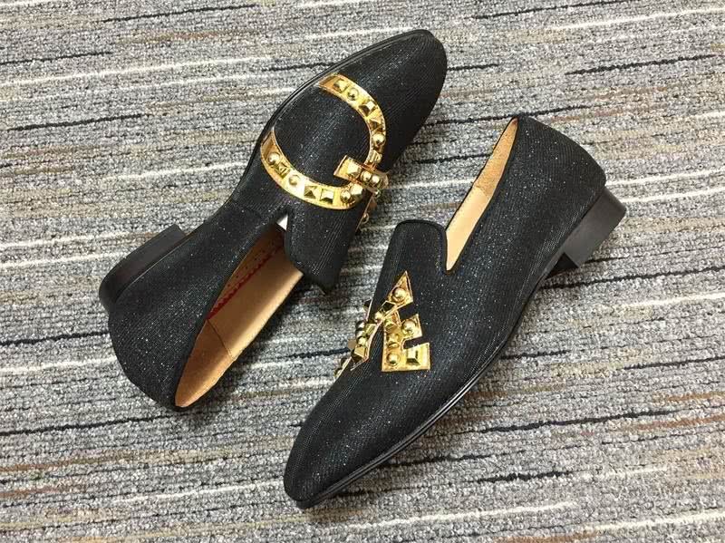 Christian Louboutin Loafers Black Golden Men 4
