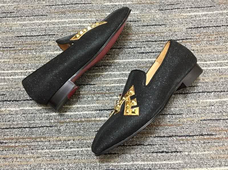 Christian Louboutin Loafers Black Golden Men 7