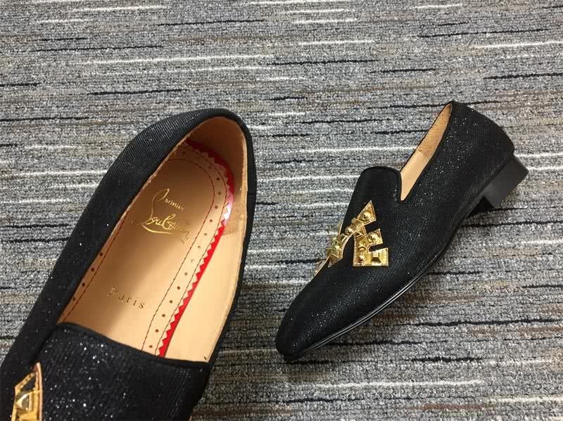Christian Louboutin Loafers Black Golden Men 8