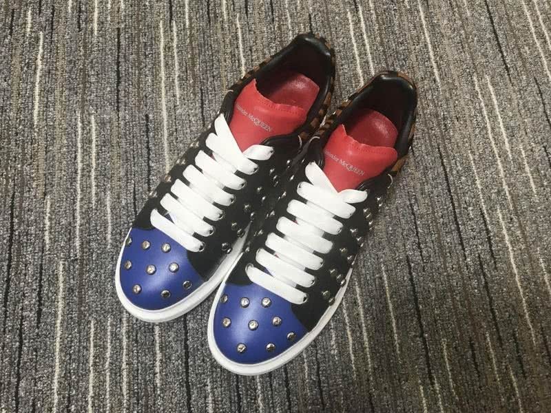 Alexander McQueen Sneakers Black Blue Red White Men Women 4
