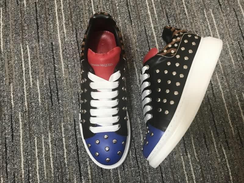 Alexander McQueen Sneakers Black Blue Red White Men Women 1