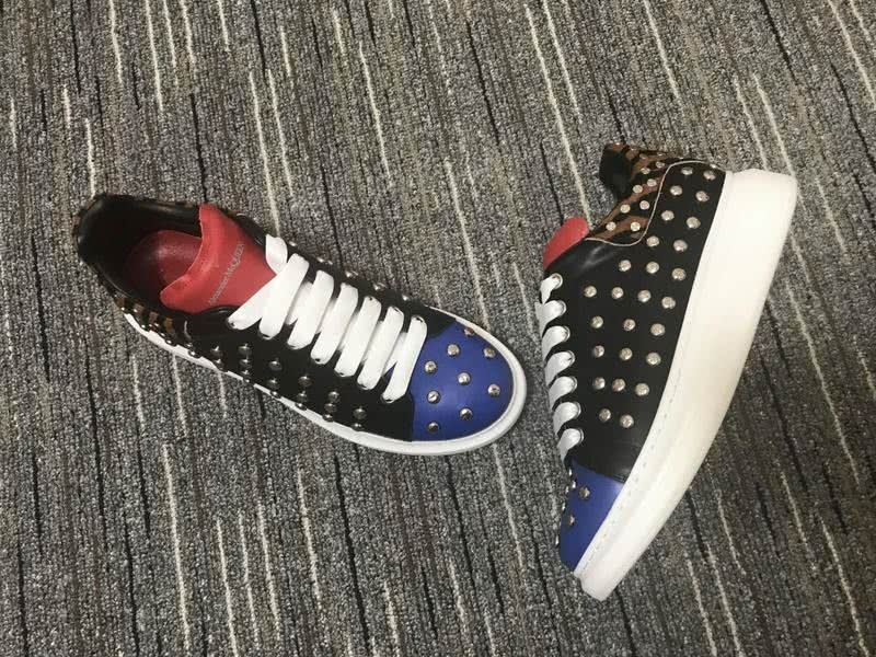 Alexander McQueen Sneakers Black Blue Red White Men Women 6