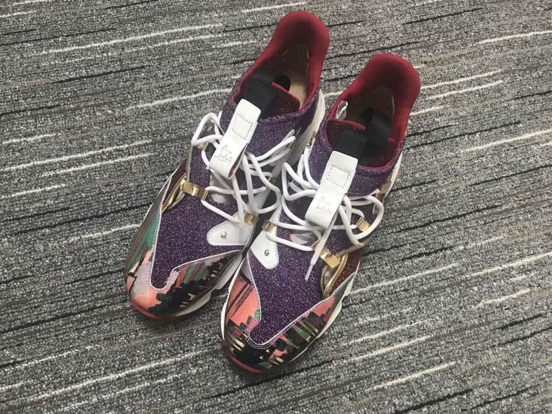 Christian Louboutin Sneakers Purple Wine Golden Men Women 3