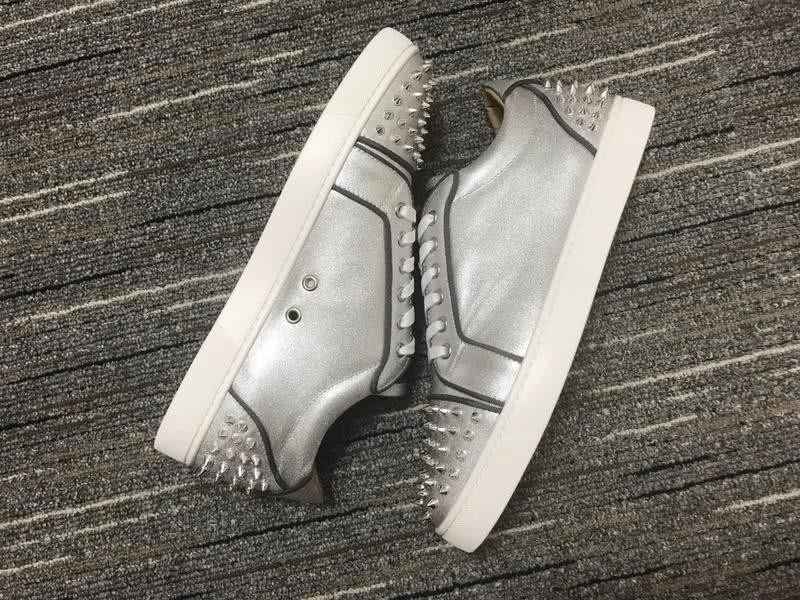 Christian Louboutin Sneakers Low Top Silver Men Women 2
