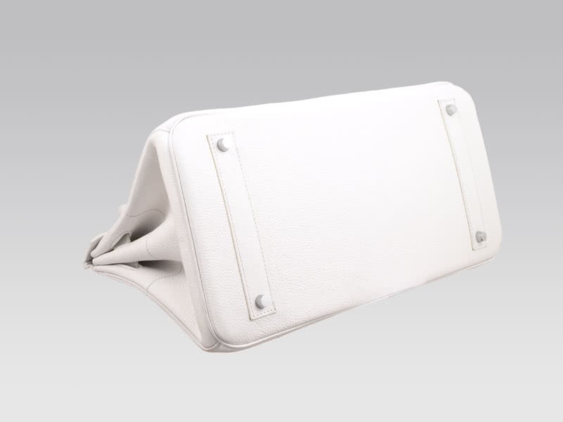 Hermes Birkin Jpg 42cm Clemence White 5