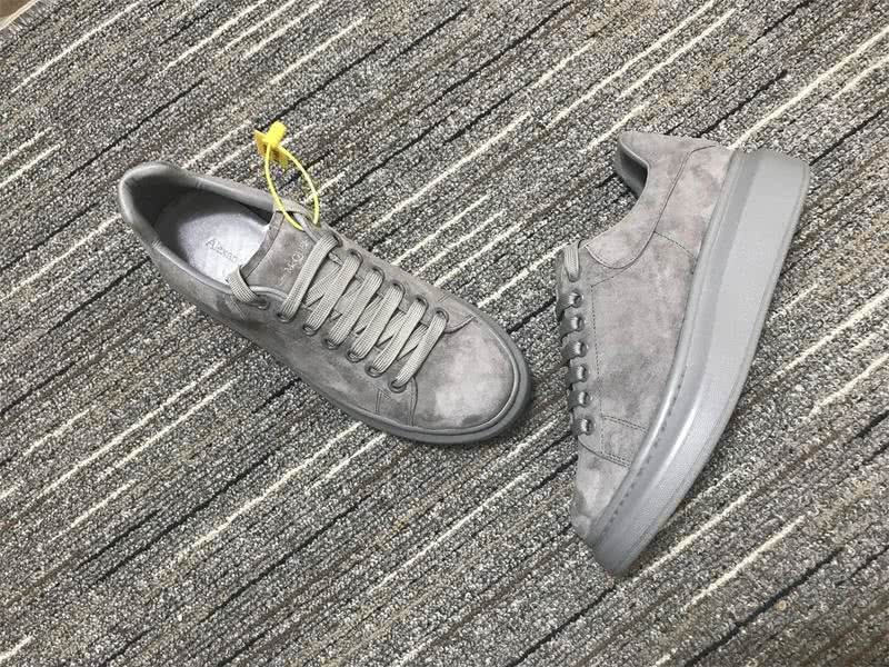 Alexander McQueen Sneakers Sueded Grey Men Women 2