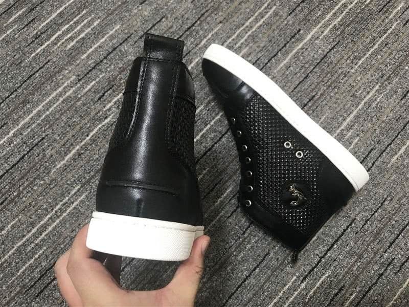 Christian Louboutin Sneakers High Top Black Upper Men Women 6
