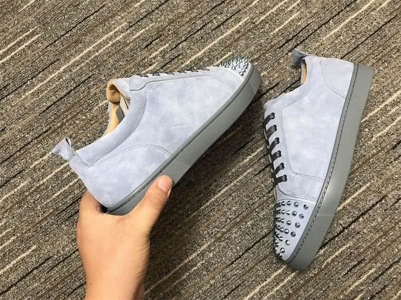 Christian Louboutin Sneakers Rivets Grey Men Women 2