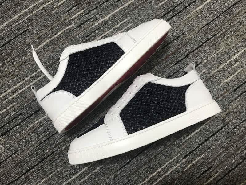 Christian Louboutin Sneakers Low Top White Black Men Women 2