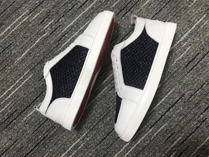 Christian Louboutin Sneakers Low Top White Black Men Women 6