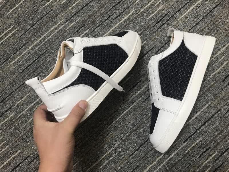 Christian Louboutin Sneakers Low Top White Black Men Women 8