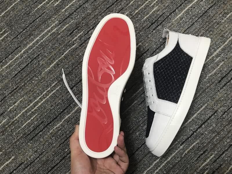 Christian Louboutin Sneakers Low Top White Black Men Women 9