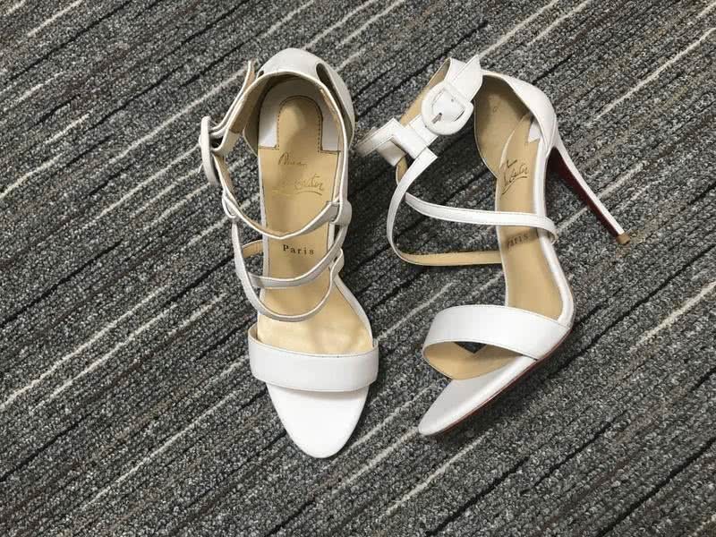 Christian Louboutin Sandals High Heels White Women 1
