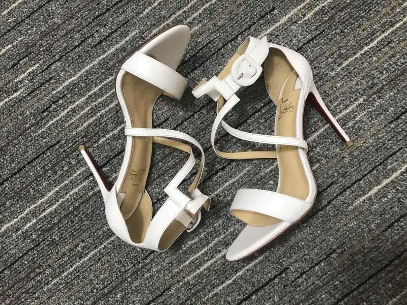 Christian Louboutin Sandals High Heels White Women 7