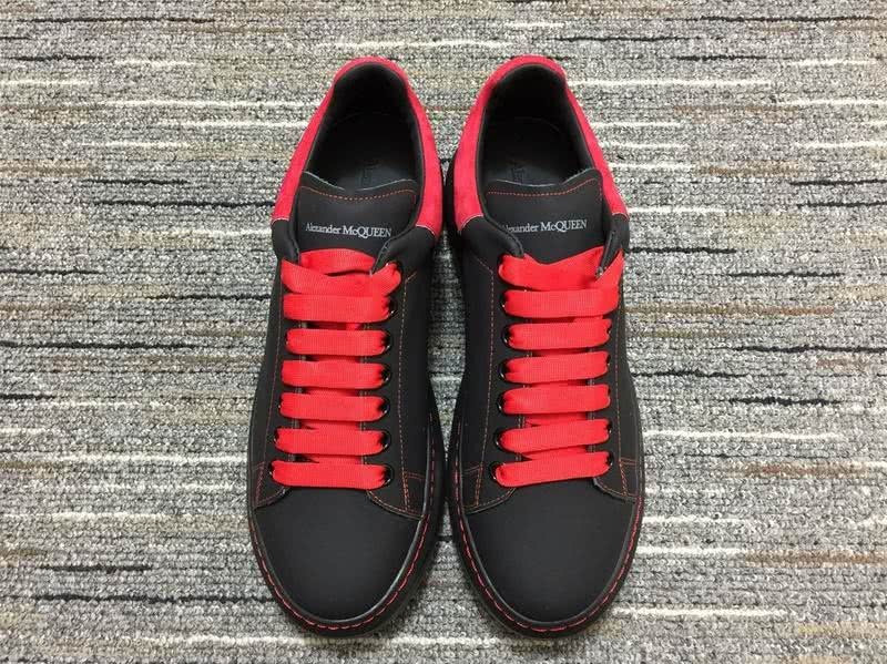 Alexander McQueen Sneakers Black Red Men Women 3