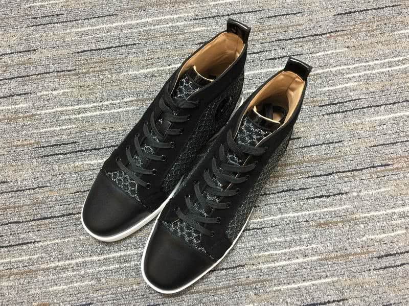 Christian Louboutin Sneakers High Top Black Men Women 2