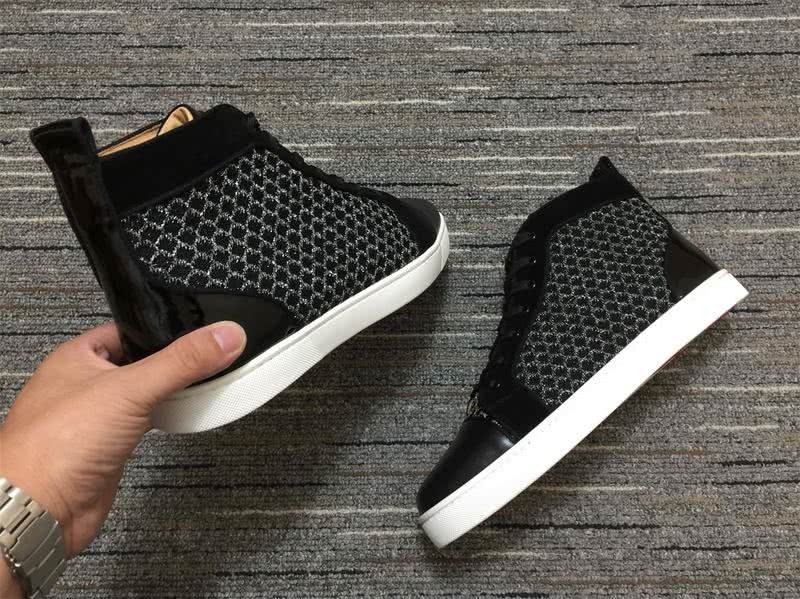 Christian Louboutin Sneakers High Top Black Men Women 5