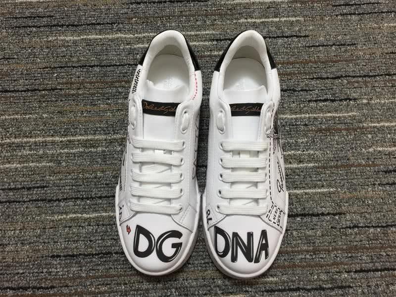 Dolce&Gabbana Portofino Sneakers White Black And Red Men Women 2
