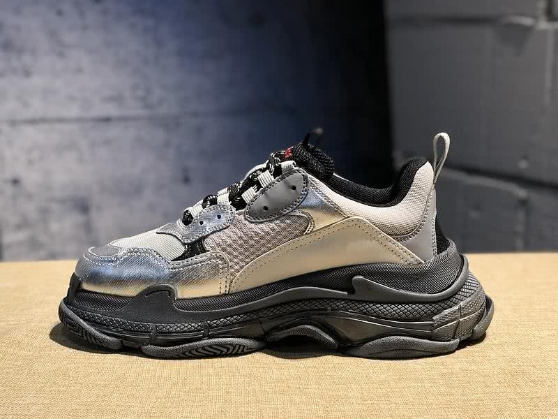 Balenciaga Triple S Sports Shoes Grey Black Men Women 3