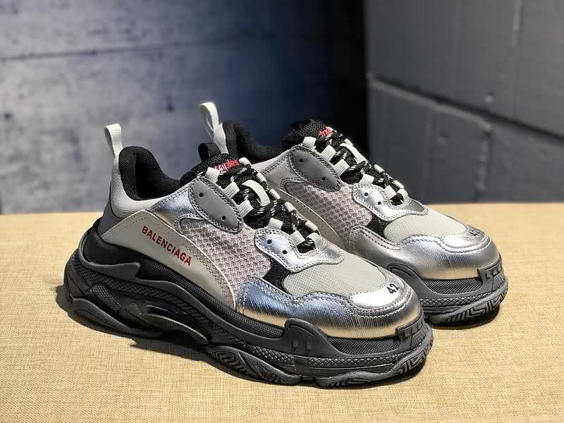 Balenciaga Triple S Sports Shoes Grey Black Men Women 7