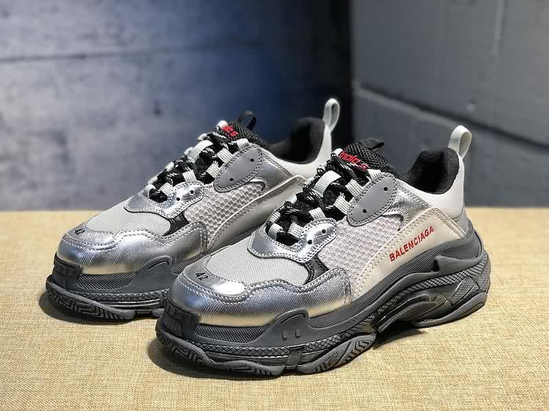 Balenciaga Triple S Sports Shoes Grey Black Men Women 1