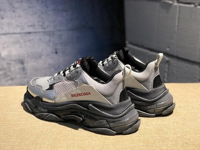 Balenciaga Triple S Sports Shoes Grey Black Men Women 10