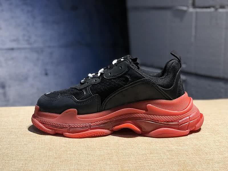 Balenciaga Triple S Sports Shoes Air Black Red Men Women 2