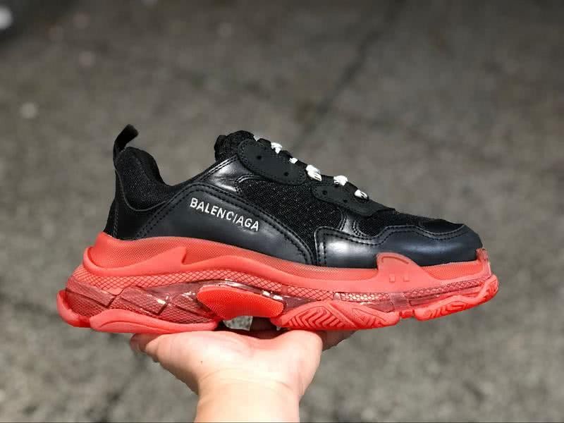 Balenciaga Triple S Sports Shoes Air Black Red Men Women 6