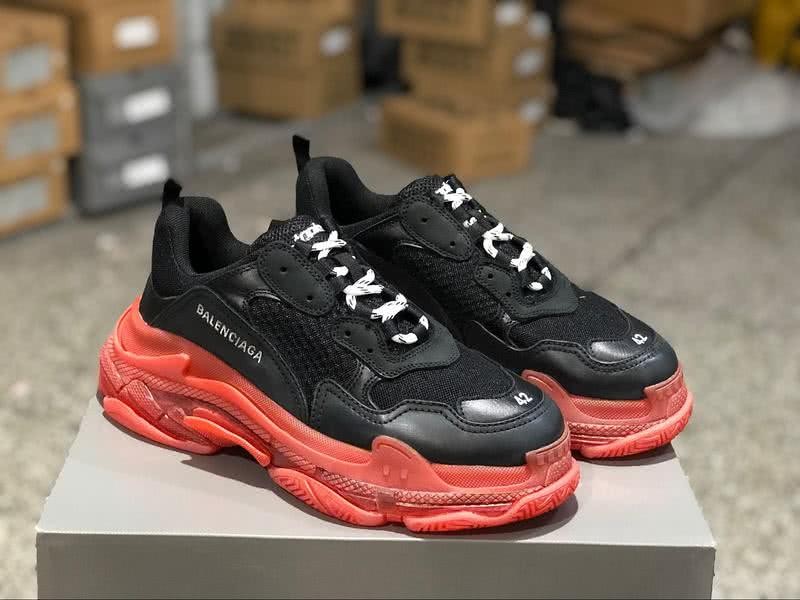 Balenciaga Triple S Sports Shoes Air Black Red Men Women 10