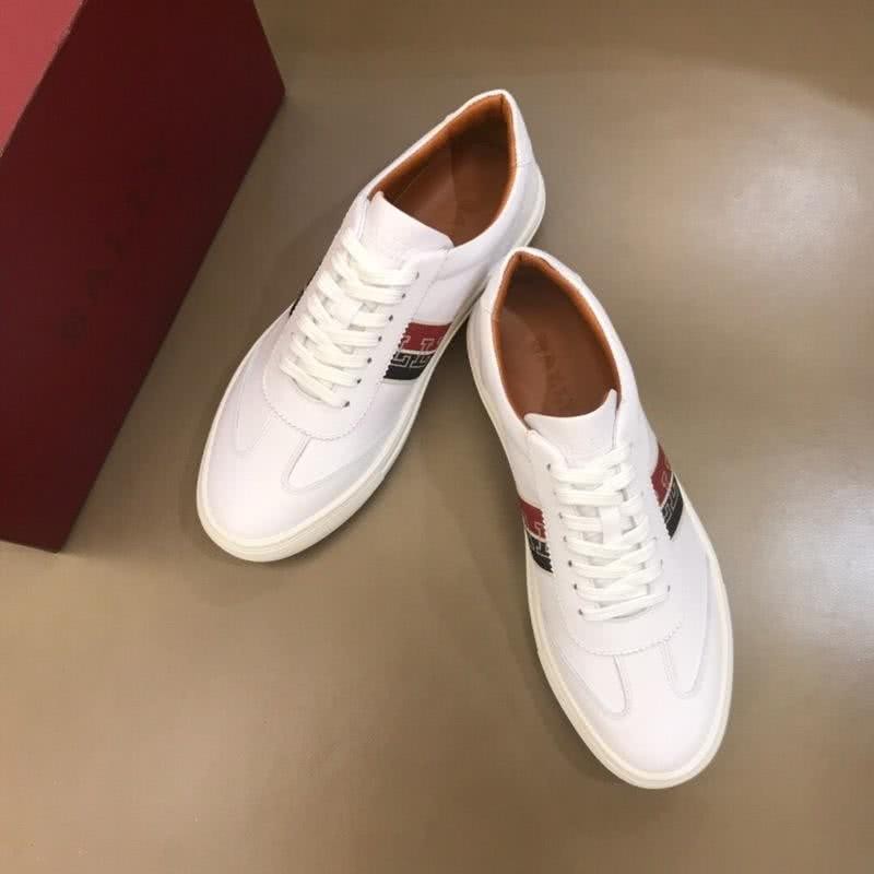 Burberry Sneakers Real Leather White Black Red Men 8