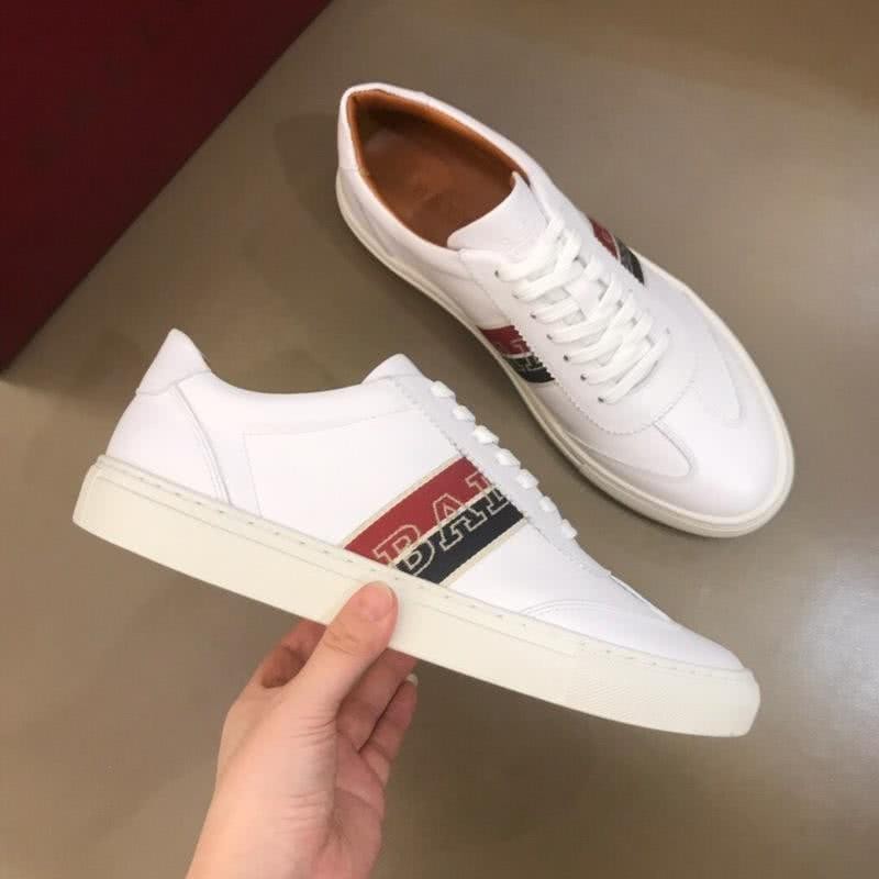 Burberry Sneakers Real Leather White Black Red Men 2