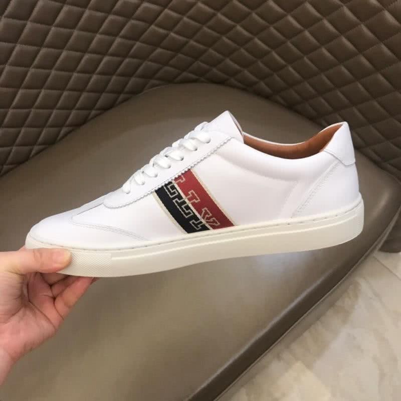 Burberry Sneakers Real Leather White Black Red Men 6
