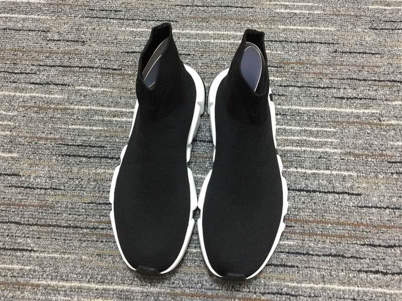 Balenciaga Speed Trainers Black And White Men Women 2