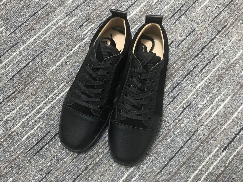 Christian Louboutin Sneakers Low Top Leather Black Men Women 5