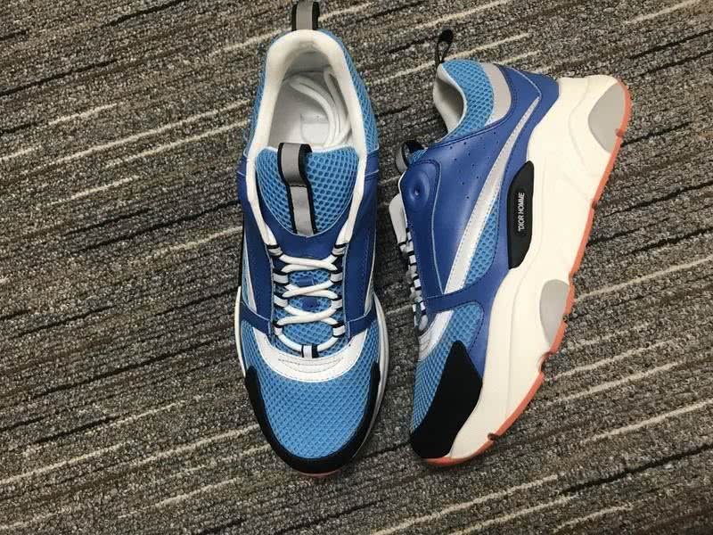 Christian Dior Casual Shoes Blue Black Men Women 4