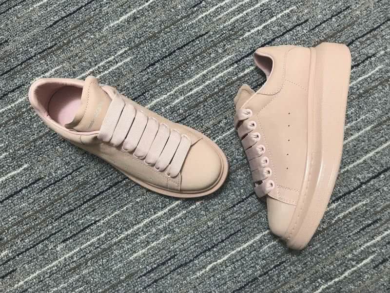 Alexander McQueen Sneakers Leather Nude Pink Men Women 7