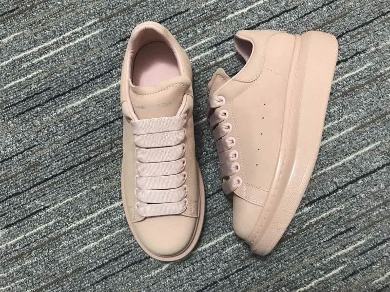 Alexander McQueen Sneakers Leather Nude Pink Men Women 1