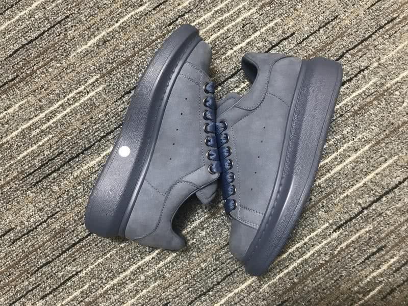 Alexander McQueen Sneakers Leather All Grey Men Women 4