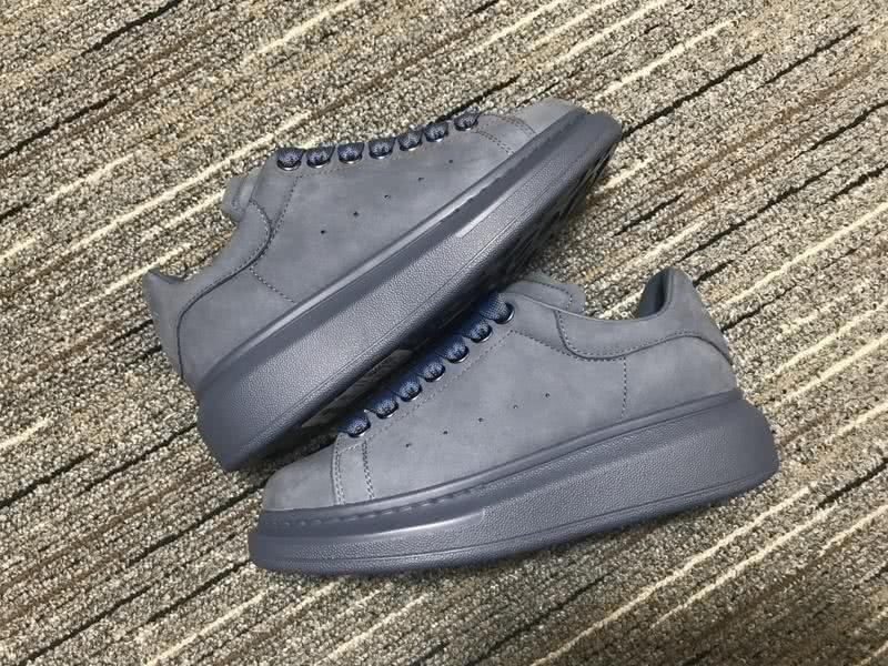 Alexander McQueen Sneakers Leather All Grey Men Women 7