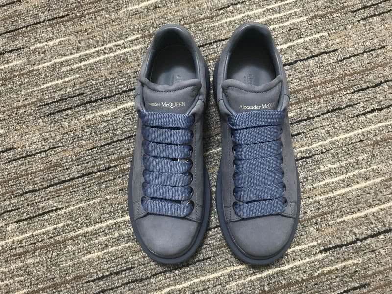 Alexander McQueen Sneakers Leather All Grey Men Women 9