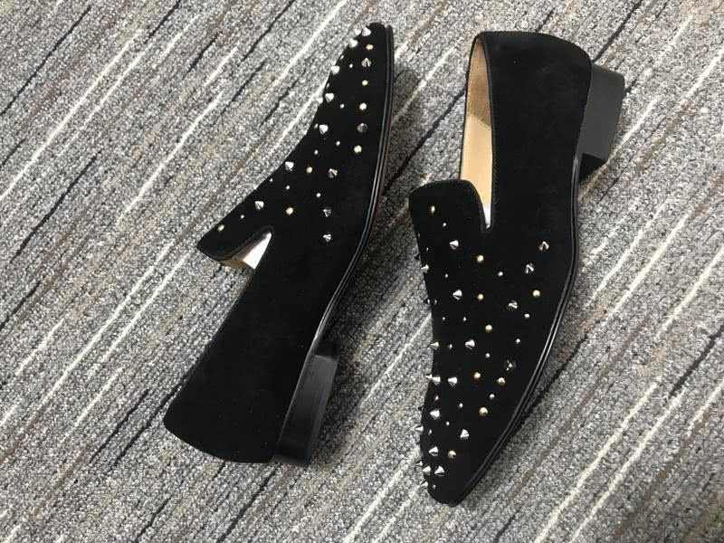 Christian Louboutin Loafers Suede Rivets Black Men 8