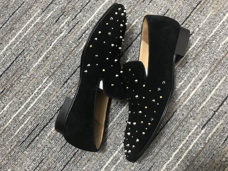 Christian Louboutin Loafers Suede Rivets Black Men 9